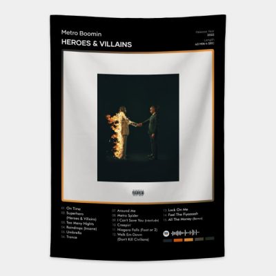 Metro Boomin Heroes And Villains Tracklist Album Tapestry Official Metro Boomin Merch