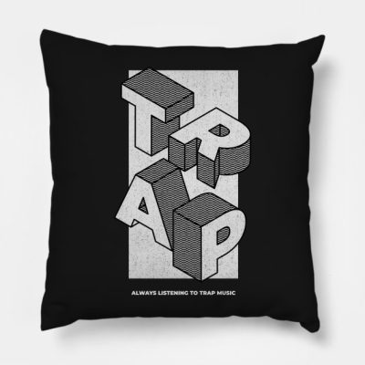 Trap Music Isometric Letter Blocks Throw Pillow Official Metro Boomin Merch