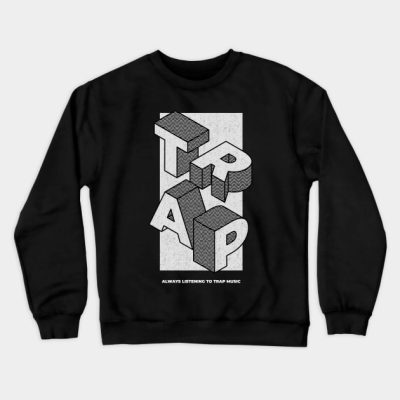 Trap Music Isometric Letter Blocks Crewneck Sweatshirt Official Metro Boomin Merch