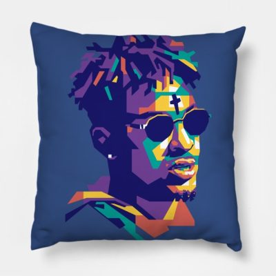 21Savage Wpap Limit Color Throw Pillow Official Metro Boomin Merch