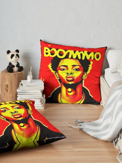 Retro Metro Boommo Throw Pillow Official Metro Boomin Merch