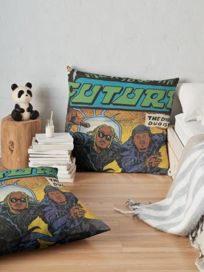 Metro Boomin Future Heroes And Villains Album Graphic Throw Pillow Official Metro Boomin Merch