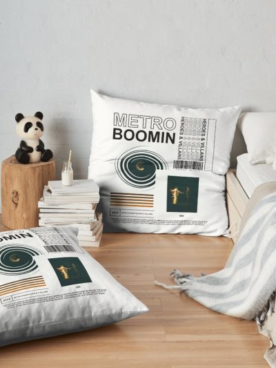 Metro Boomin - Heroes And Villains | Metro Boomin Album Throw Pillow Official Metro Boomin Merch