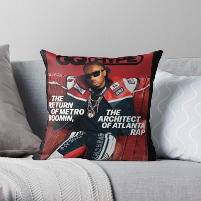 Metro Boomin Throw Pillow Official Metro Boomin Merch