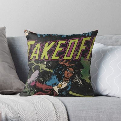 Metro Boomin Takeoff Heroes And Villains Album Graphic Throw Pillow Official Metro Boomin Merch