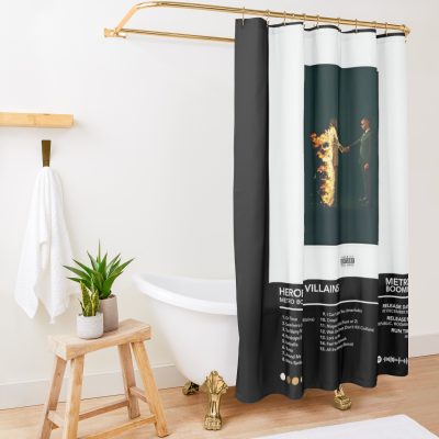 Metro Boomin - Heroes And Villains | Metro Boomin Album Shower Curtain Official Metro Boomin Merch