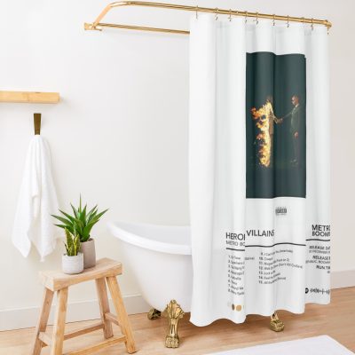 Metro Boomin - Heroes And Villains | Metro Boomin Album Shower Curtain Official Metro Boomin Merch