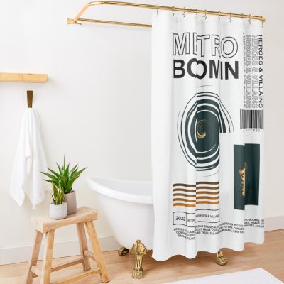 Metro Boomin - Heroes And Villains | Metro Boomin Album Shower Curtain Official Metro Boomin Merch