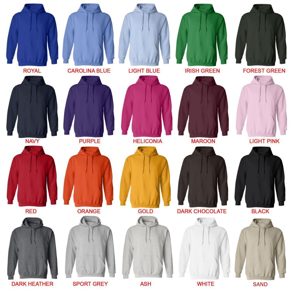 hoodie color chart - Metro Boomin Shop