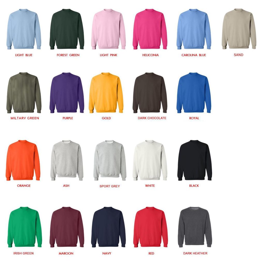 sweatshirt color chart - Metro Boomin Shop