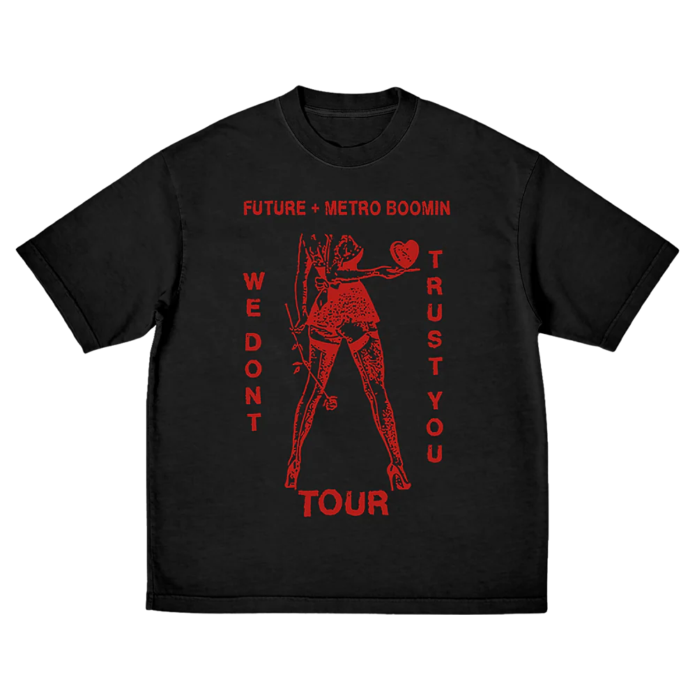 BOOM 32 0004 NO LOVE TEE RED FRONT - Metro Boomin Shop